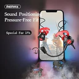 Дротові ігрові вакуумні навушники Remax Lightning Gaming Headphone RM-750, 1.2m, black - мініатюра 6