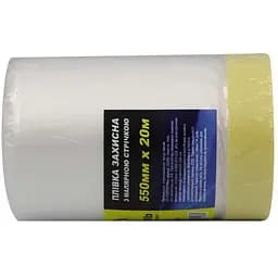 Защитная пленка с малярной лентой Сталь 550 мм х 20 м (80256)