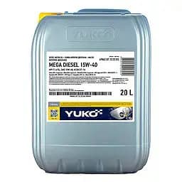 Олива моторна Yuko Mega Diesel 15W-40 API CI-4/SL 20 л (136247)