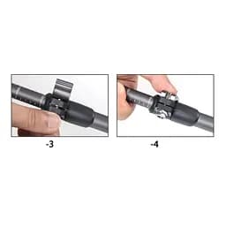 Трекінгова палиця Naturehike (NH17D017-D) 56-120см - телескопічна - чорна - мініатюра 6