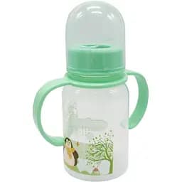 Пляшечка для годування з ручками MGZ-0205 (Turquoise) бірюзовий, 150 мл