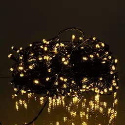 Новогодняя гирлянда уличная GarlandoPro 30 м 300 LED солнечная батарея черный провод Желтый SB300L30MBY