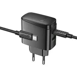 Адаптер зарядний пристрій із бічними виходами Hoco CS63A Bright 65 W (2 порти 1 A1C) + кабель C-C - мініатюра 4