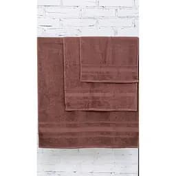 Набір банних рушників №5001 SoftNess Brown, 3 шт. (2200003182613) - мініатюра 2