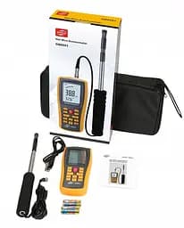 Термоанемометр професійний USB 0,3-30 м/с, 0-45 °C BENETECH GM8903 - мініатюра 3