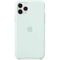 Чохол Silicone case AAA для Apple iPhone 11 Pro Max 6.5" Сиро-синій / Seafoam