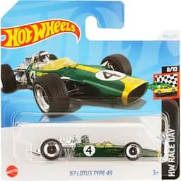 Базовая машинка Hot Wheels HW Race Day 67 Lotus Type 49 зеленая (5785)