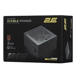 2E Gaming Блок живлення 2E GAMING Stable Power ATX3.1 (500W), >85%, 80+ Bronze, 120мм, 1xMB 24pin(20+4), 2xCPU 8pin(4+4), 3xMolex, 6xSATA, 2xPCIe 8 - мініатюра 9