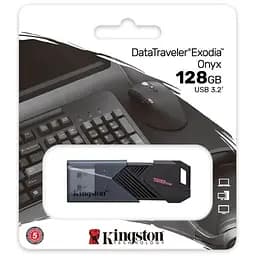 USB-накопичувач KINGSTON 128GB DT Exodia Onyx USB 3.2 Gen 1 Black (DTXON/128GB) - мініатюра 6