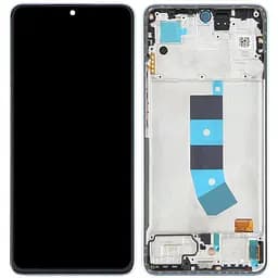 Дисплей Xiaomi Redmi Note 13 4G чорний, TFT, без функції відбитка пальця, з рамкою синього кольору, Ice Blue
