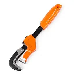 Ключ трубний Polax переставний з тріскачкою 0-65 мм, 300 мм (44-005)