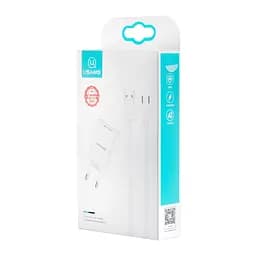 Мережевий зарядний пристрій Usams T21 Charger kit- T18 single USB EU charger + Type-C cable Білий - мініатюра 2
