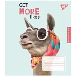 Зошит учнівський "Get more likes" Yes 767246 18 аркушів Різнокольоровий