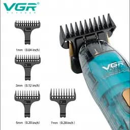 Акумуляторна машинка для стрижки волосся з тримером для бороди VGR V-961 5 Вт - мініатюра 4