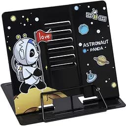 Подставка для книг "Astronaut Panda" LTS-8182(Black) Металлическая
