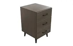 Тумба Віва 3 на конусних ніжках Ferrum-decor 56,5x35x40 Чорний метал ДСП Дуб Сонома Трюфель 16 мм (FRD-106821) - мініатюра 2