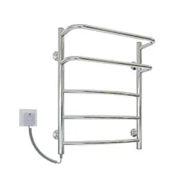 Електрична рушникосушарка Kosser Каскад Дуга 600x500/5 EL рег. ДКД01ЕL, Хром, Ліве