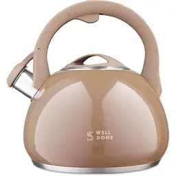 Чайник для плити Well Done 3 л кавовий (WD-4023B)