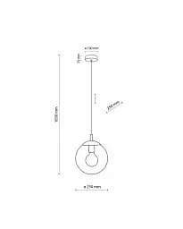 Підвісний світильник, люстра Tk Lighting 5378 Esme E27 1x15W IP20 Чорний - мініатюра 3