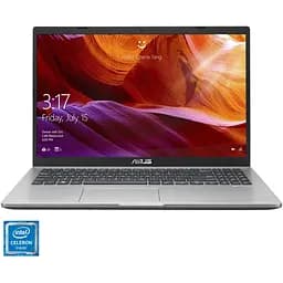 Ноутбук ASUS X509MA з процесором Intel Celeron N4020 pana la 2.80 GHz, 15.6", HD, 4GB, 256GB SSD, Intel UHD графікою 600, DOS, Transparent сріблястий
