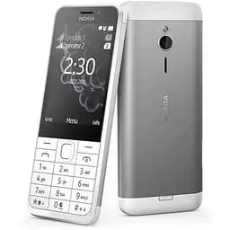 Телефон кнопочный Nokia 230 TA-1609 Dl Sim 2024 белый