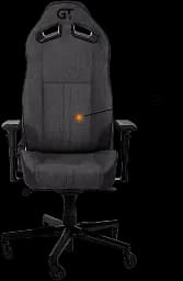 Геймерське крісло GT Racer чорне з темно-сірим (X-8009 Fabric Dark Gray/Black XL) - мініатюра 2