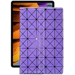 Чохол StatusCASE з екошкіри для планшету Samsung Galaxy Tab S7 2020 (T875) Фіолетовий ромб
