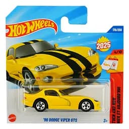 Базова машинка Hot Wheels Then and Now 96 Dodge Viper GTS жовта (5785) JBB95-N521    