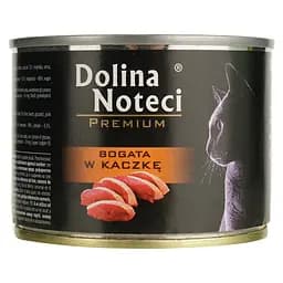 Вологий корм для котів Dolina Noteci Premium cat м'ясні шматочки у соусі з качкою 185 г - мініатюра 2