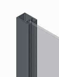 Шторки скляні на ванну Koer SR BS04-95x140-TR-07 прозоре скло 6 мм, graphite KR5404, Універсальна, прозорий, графіт - мініатюра 2