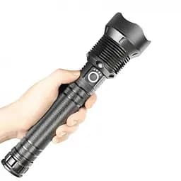 Фонарь ручной Voltronic XHP90 LED XHP90, 45W, 7 режимов, ZOOM, 6200mah, IP40, USB, 260х60х35 - мініатюра 5