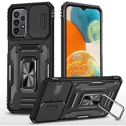 Чохол ударостійкий Epik Camshield Army Ring для Samsung Galaxy A23 4G Чорний/Black