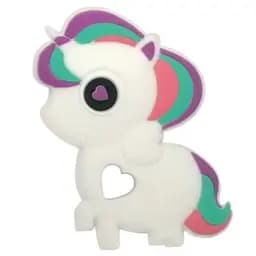 Прорізувач для зубів Lindo Єдиноріг, білий (LI 328-11)