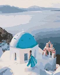 Картина за номерами на підрамнику Brushme На даху Греції