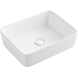 Умивальник накладний керамічний Mixxus Premium Quadro-0101 475x370x140 мм MP6487, Білий