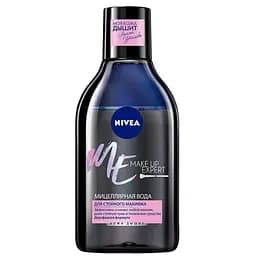 Мицеллярная вода Nivea Make-up Expert для снятия стойкого макияжа, 400 мл