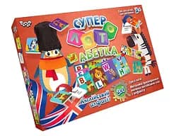 Настольная игра "Суперлото Алфавит" СЛА-01UЕ Danko Toys украинский/английский, в коробке (4823102806686)