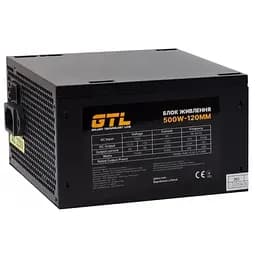 Блок живлення GTL 500W Gaming Star Black 80 Plus (GTLGS500BK)