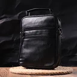 Шкіряна чоловіча сумка Vintage 20х24х6 см sum0023560 - мініатюра 9