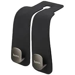 Держатель автомобильный на подголовник Hoco DCA66 с 2-мя крючками черный