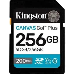 Карта пам'яті Kingston SDXC Canvas Go! Plus 256GB Class 10 UHS-I U3 V30 SDG4/256GB [145073]