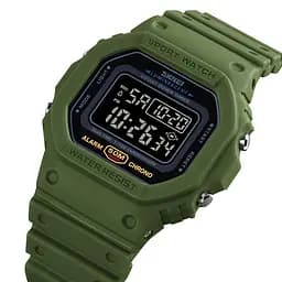 Наручний годинник чоловічий Skmei 1628 Army Green - Black, 1628AGBK (12263) - мініатюра 2