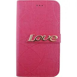 Чохол-книжка Toto Book Universal cover Love 4.5-5" Hot Pink