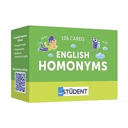 Настольная игра English Student Карточки для изучения английских слов English Student Homonyms укр. (591226038)