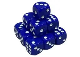 Настольная игра Games 7 Days Кубик D6 с точками (синий) , 1 шт. (g7dd6dotsblue)