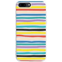 Чехол-накладка Toto Pure TPU 2 mm Print Case Apple iPhone 7 Plus/8 Plus #19 Stroke White