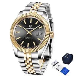 Наручний годинник чоловічий PD-1645 Silver-Gold-Brown Pagani Design acs0031155