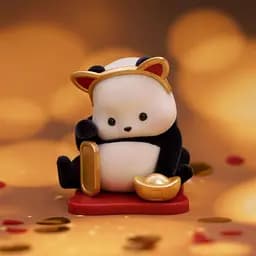 Колекційна фігурка-сюрприз Мяу панди 52Toys Pop Top 22CB437GG13 серії Panda Roll - мініатюра 2