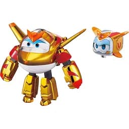 Игровой набор Super Wings Transforming Золотой Мальчик и любимец (EU770441)