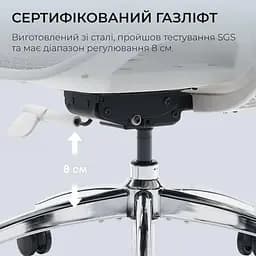 Ігрове крісло Sihoo DORO S100 Mesh White (S100-M302) - мініатюра 11